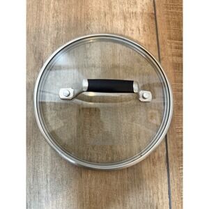 Select by Calphalon 8 Inch Tempered Glass Replacement Lid with Silicone Handle